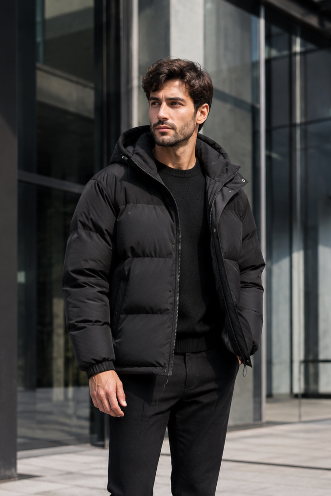 VALERIQUE | Doudoune à Capuche pour Homme – Design Hivernal Matelassé et Rembourré