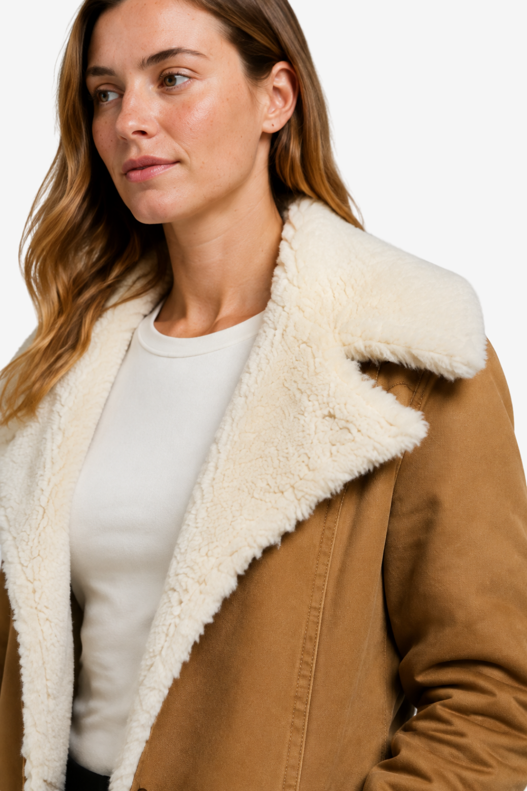 VALERIQUE | Manteau d’hiver à manches longues pour femme – Doublure polaire et fermeture boutonnée