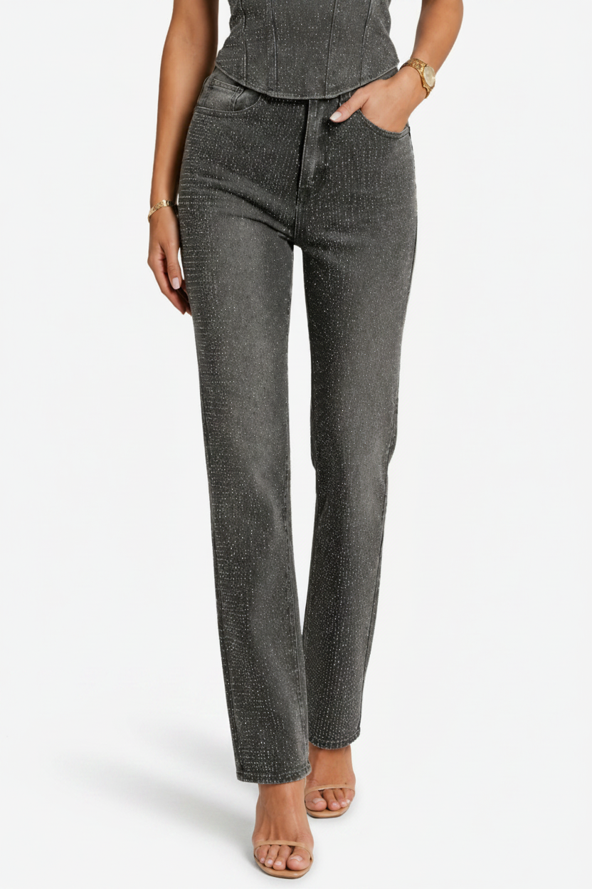 VALERIQUE | Ensemble Bustier et Pantalon en Coton Léger pour Femme – Coupe Ajustée