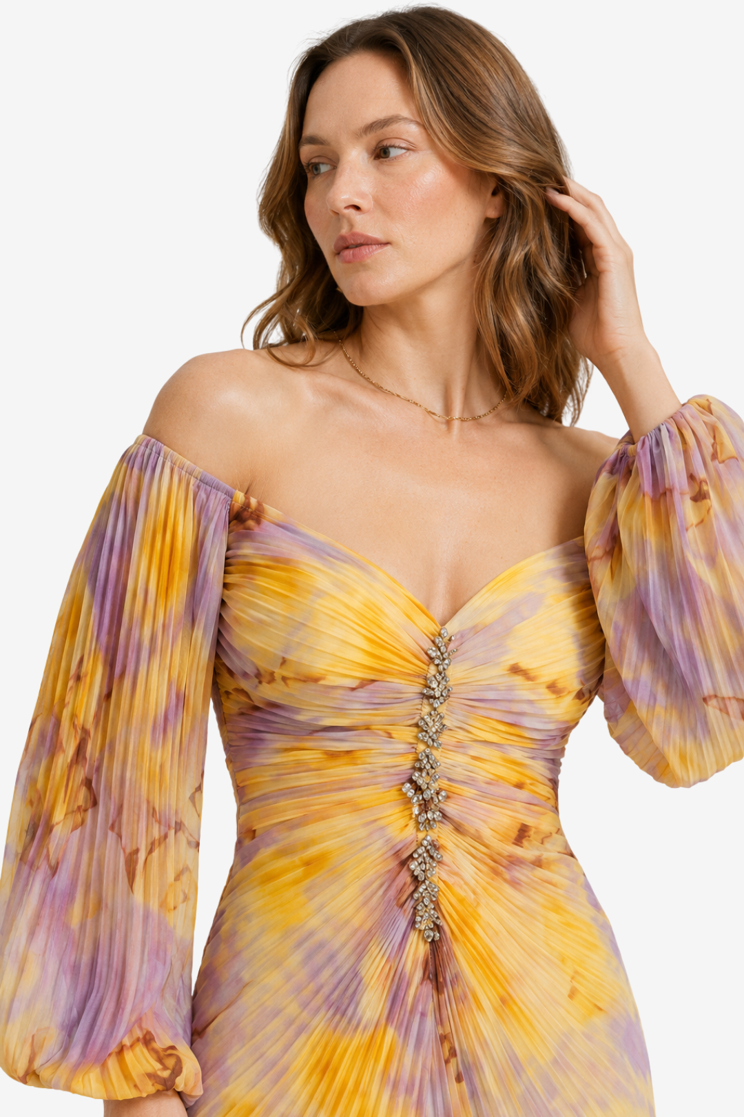 VALERIQUE | Robe Col V pour Femme – Coupe Ajustée