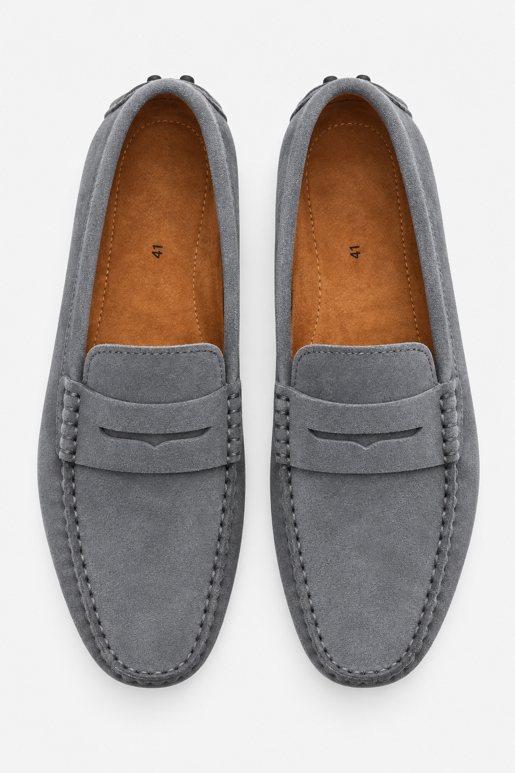 VALERIQUE | Mocassins en Daim pour Homme – Coupe Classique Sans Lacets