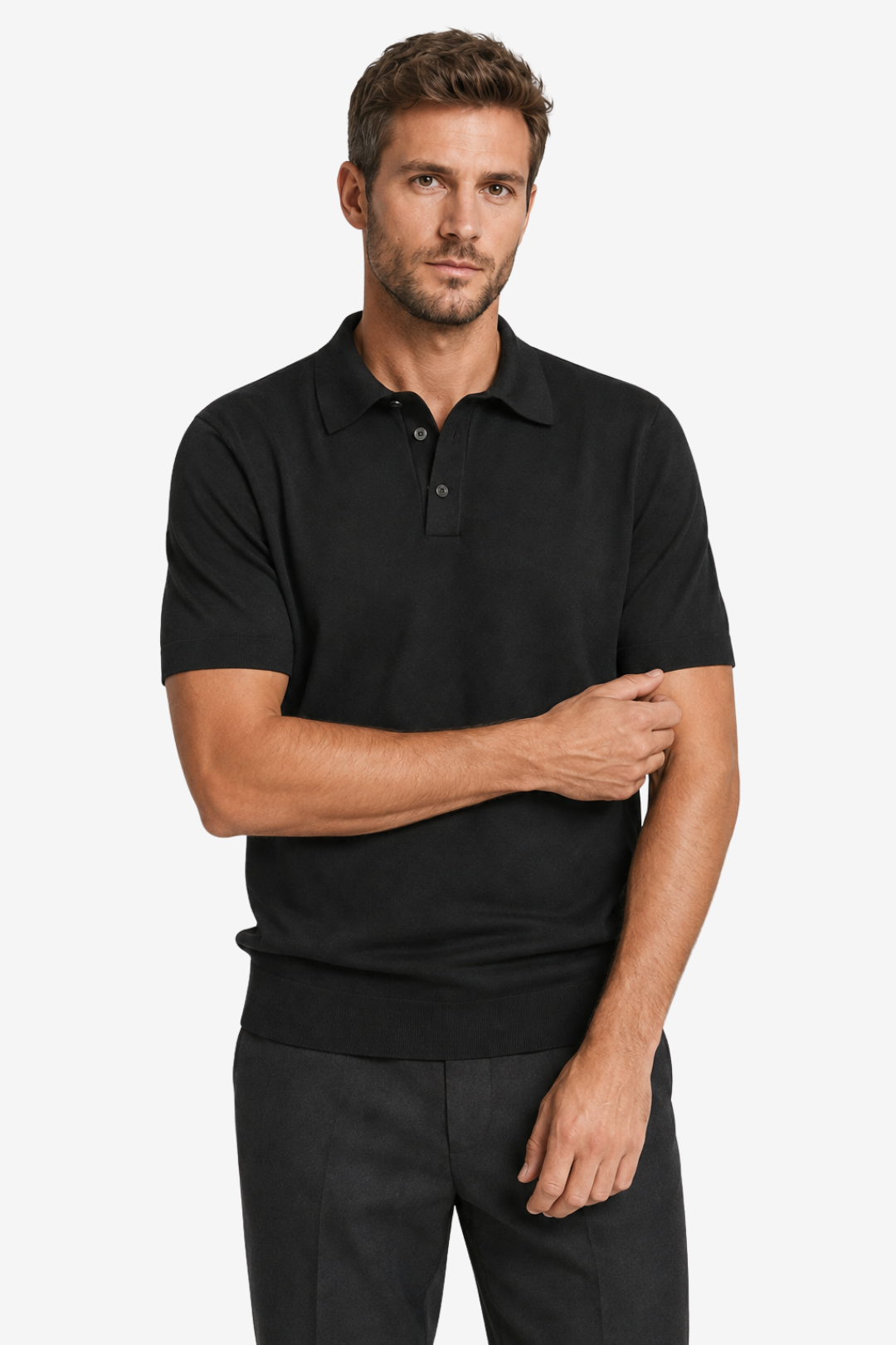 VALERIQUE | Homme Polo en coton coupe droite manches courtes style décontracté