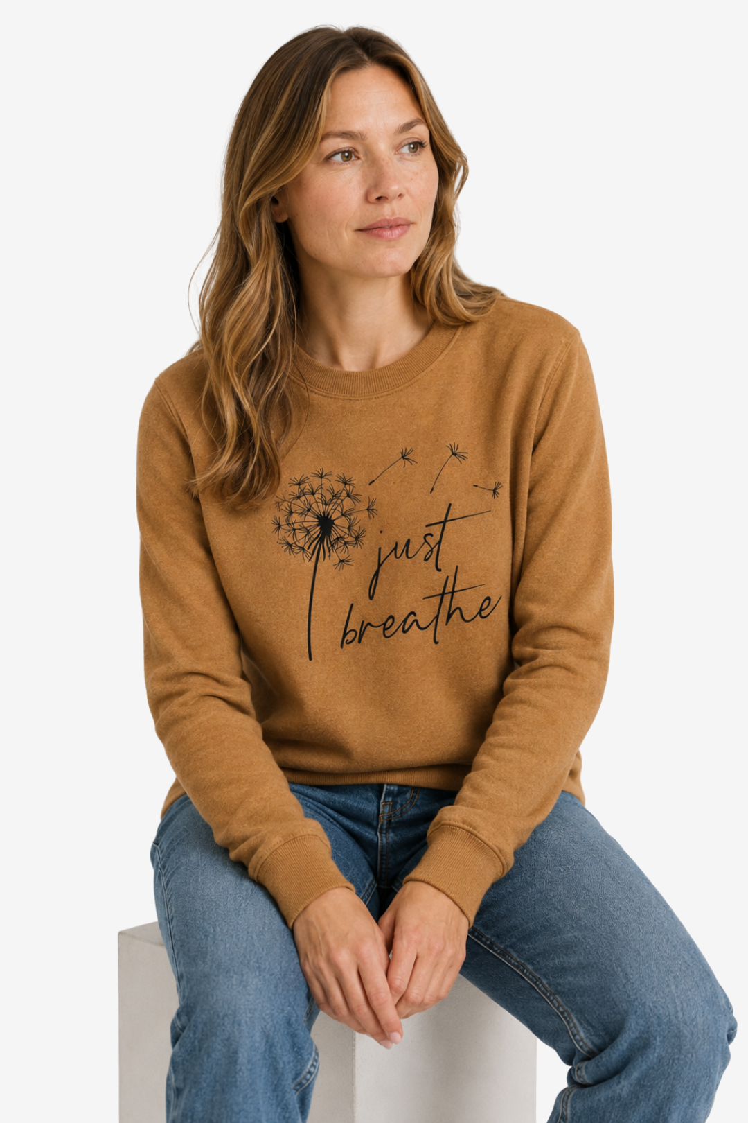 VALERIQUE | Graphique pour Femme – Col Rond Manches Longues Design Décontracté