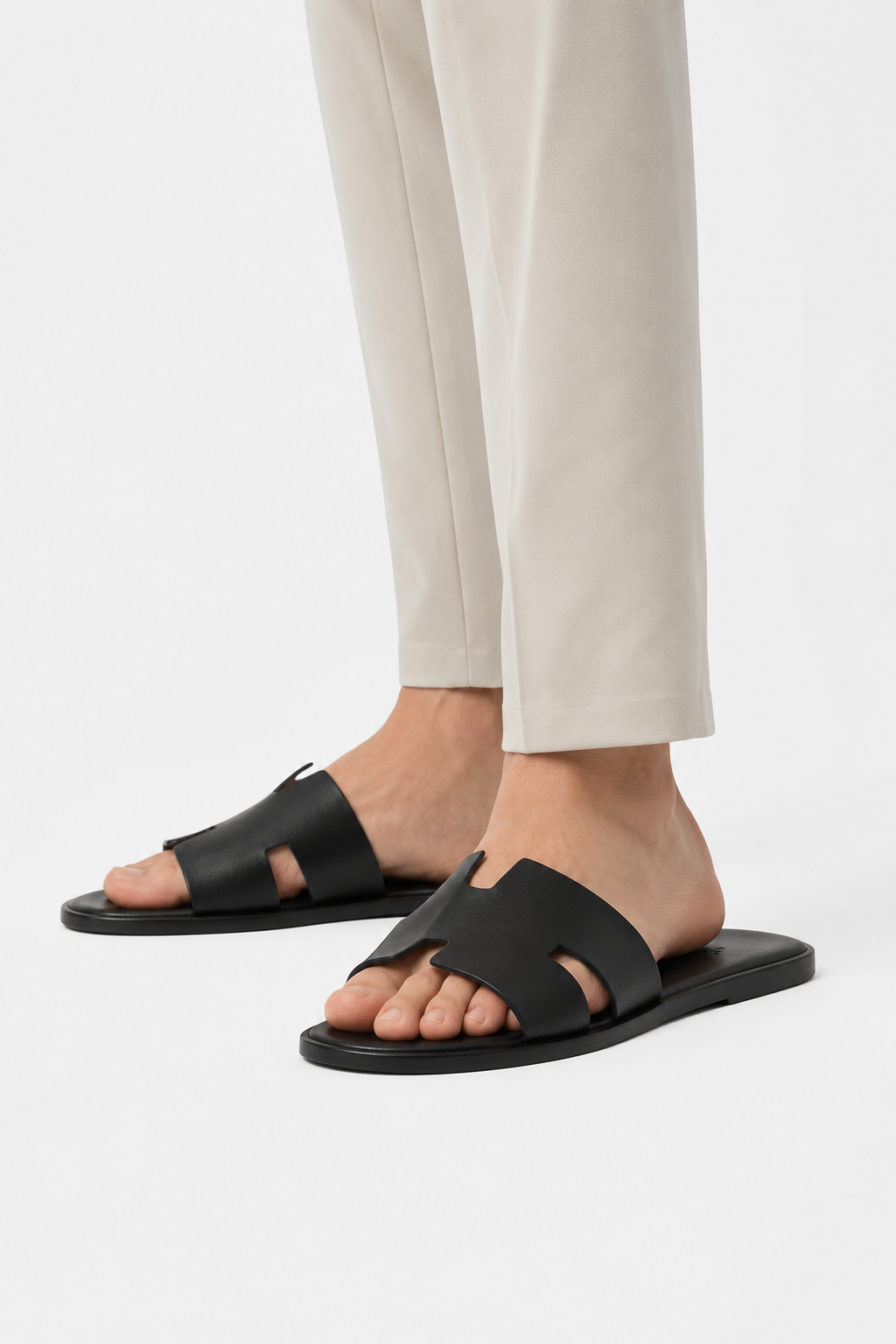 VALERIQUE | Sandales Classiques en Cuir pour Homme – Confort Intemporel