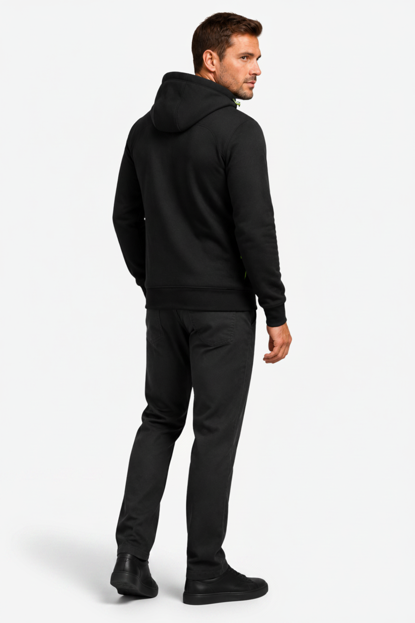 VALERIQUE | Veste polaire zippée pour homme – Modèle à capuche avec plusieurs poches zippées