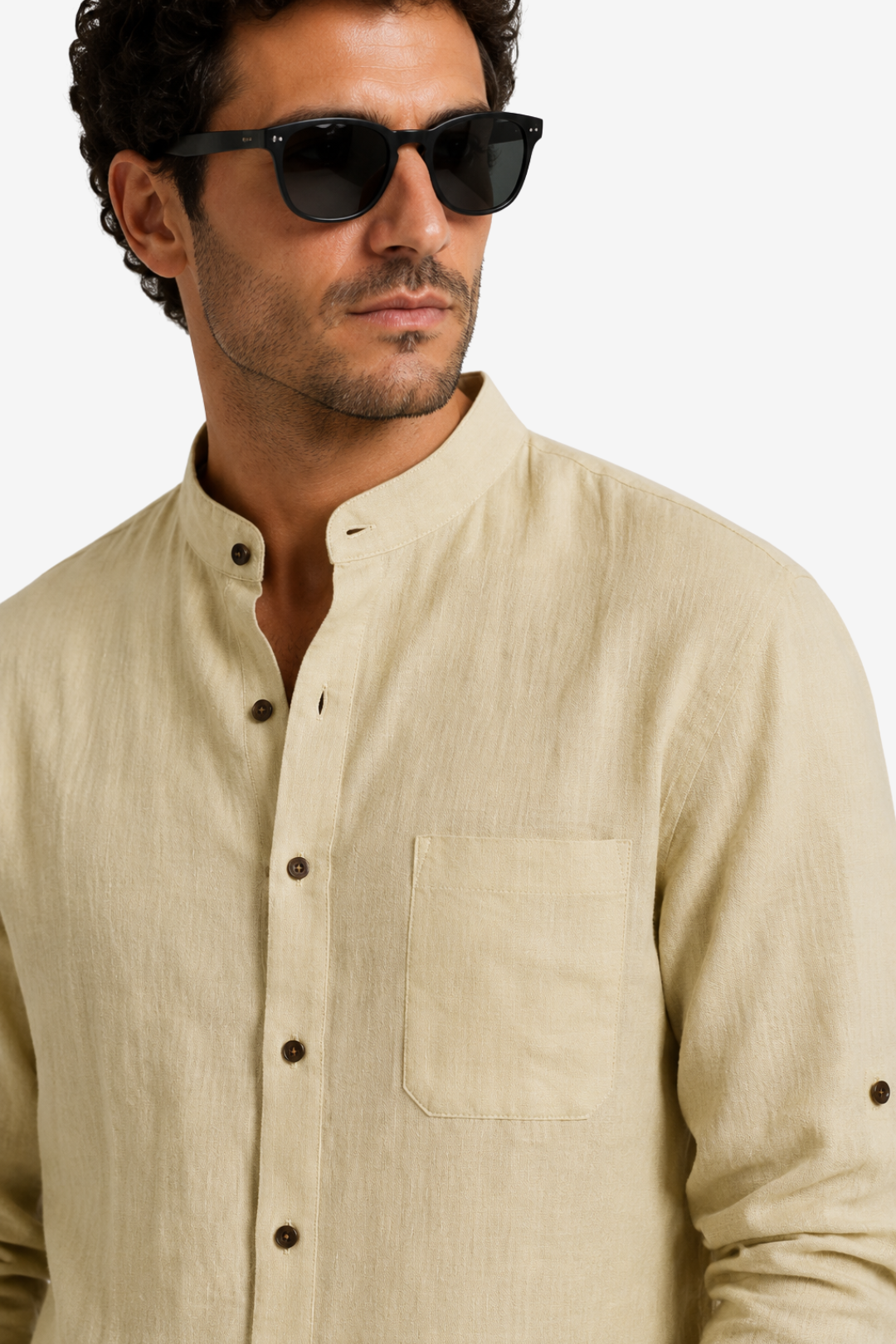 VALERIQUE | Homme Chemise Décontractée en Mousseline