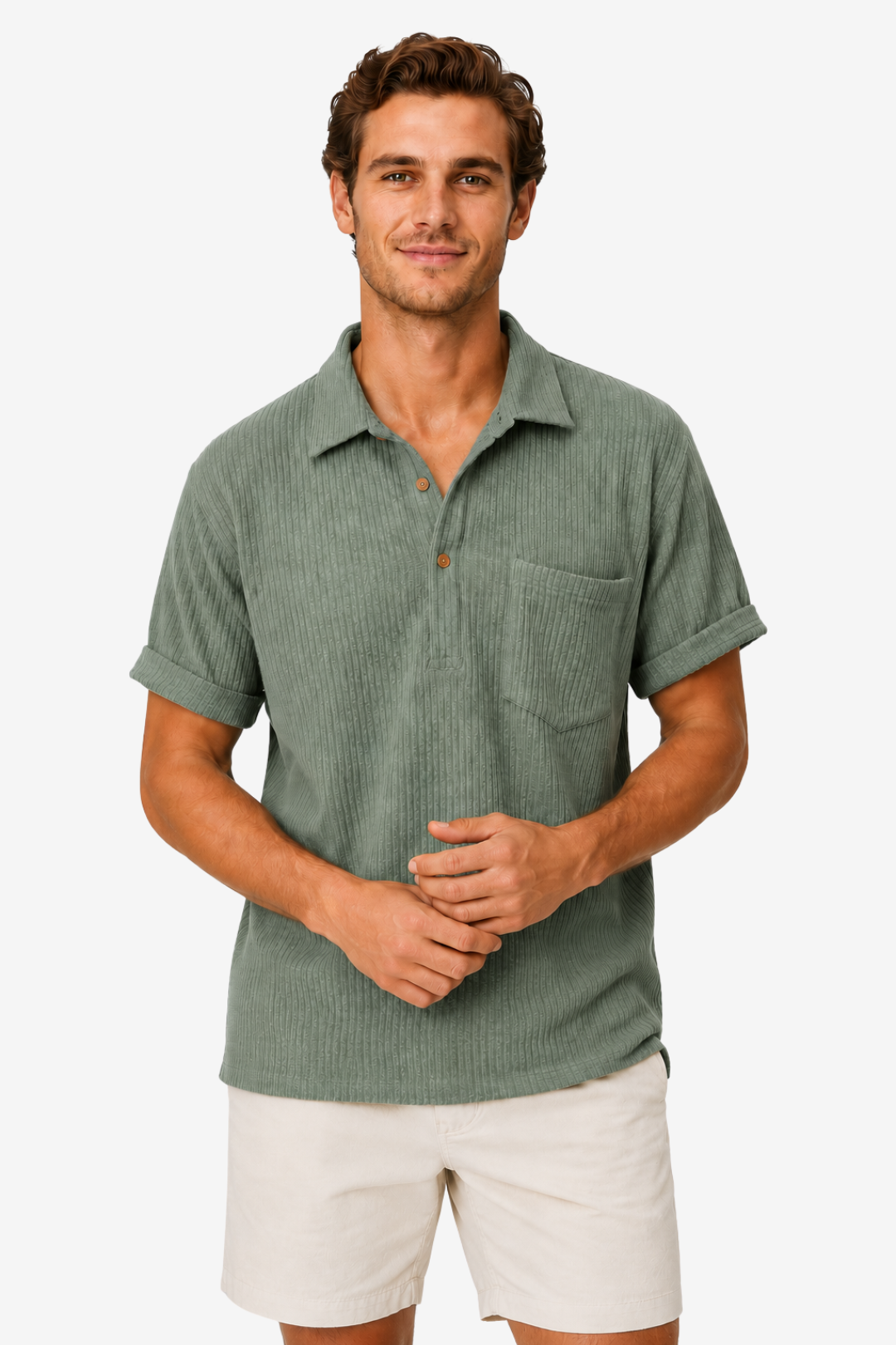 VALERIQUE | Chemise Décontractée pour Homme – Manches Courtes et Coupe Classique