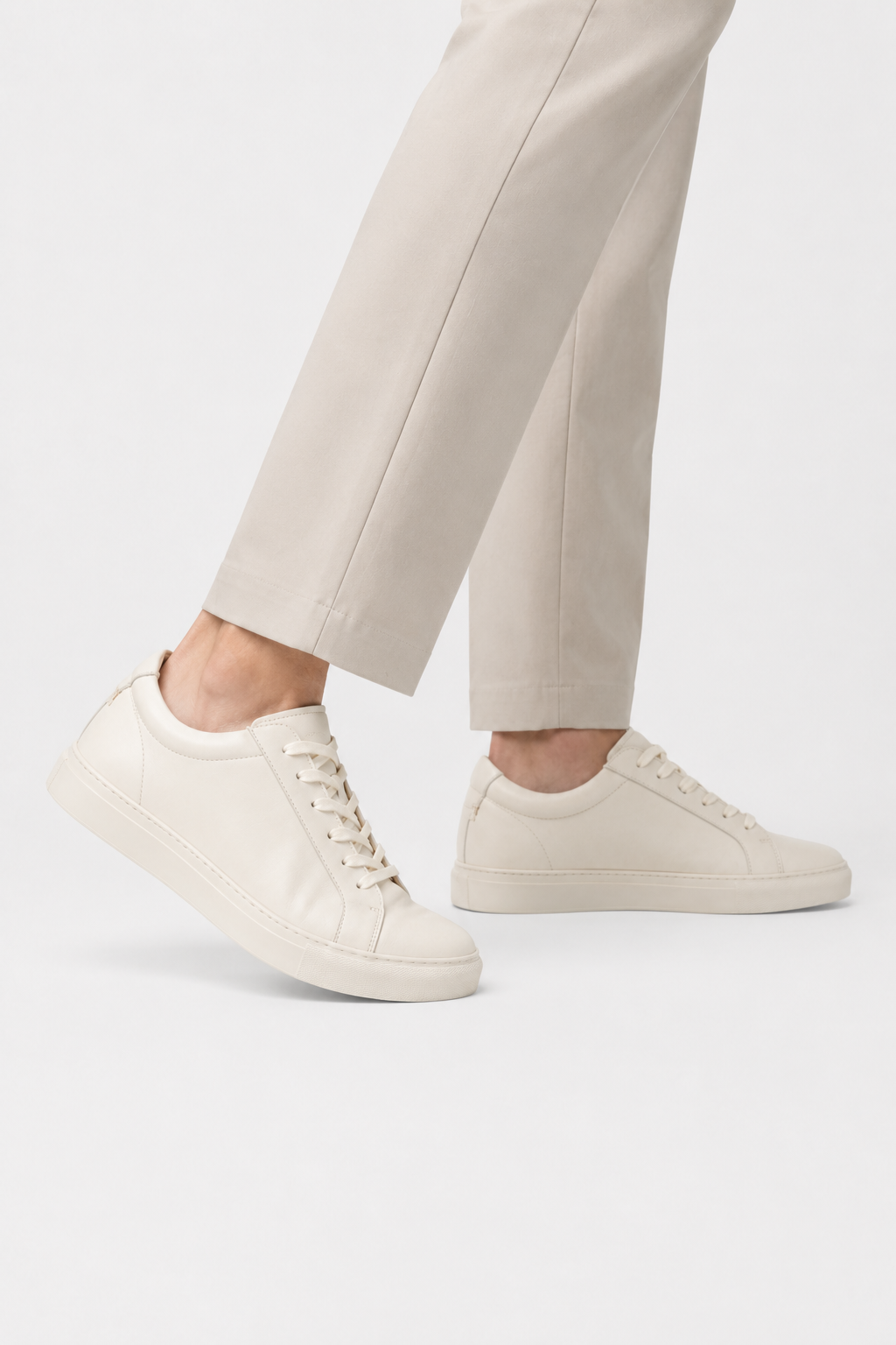 VALERIQUE | Baskets Minimalistes en Cuir de Vachette pour Homme – Qualité