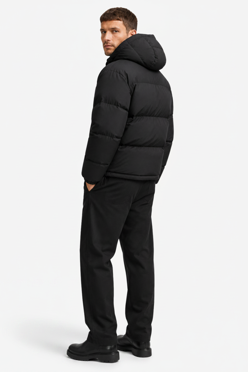 VALERIQUE | Doudoune à Capuche pour Homme – Design Hivernal Matelassé et Rembourré