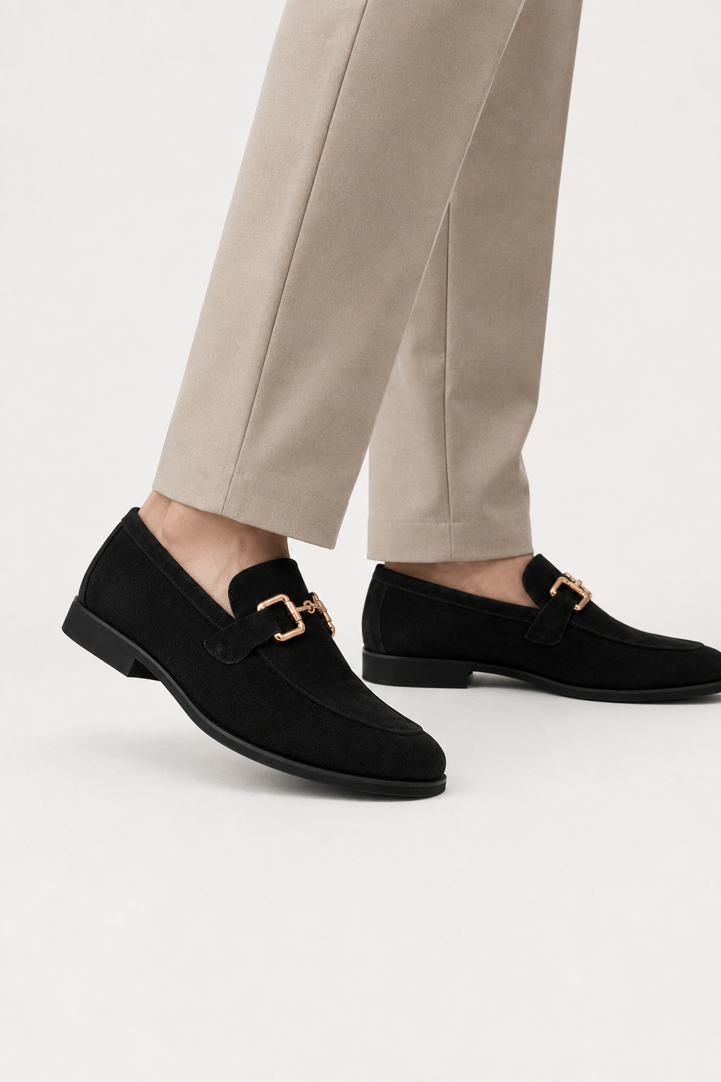 VALERIQUE | Mocassins en Daim pour Homme – Détail Mors Équestre