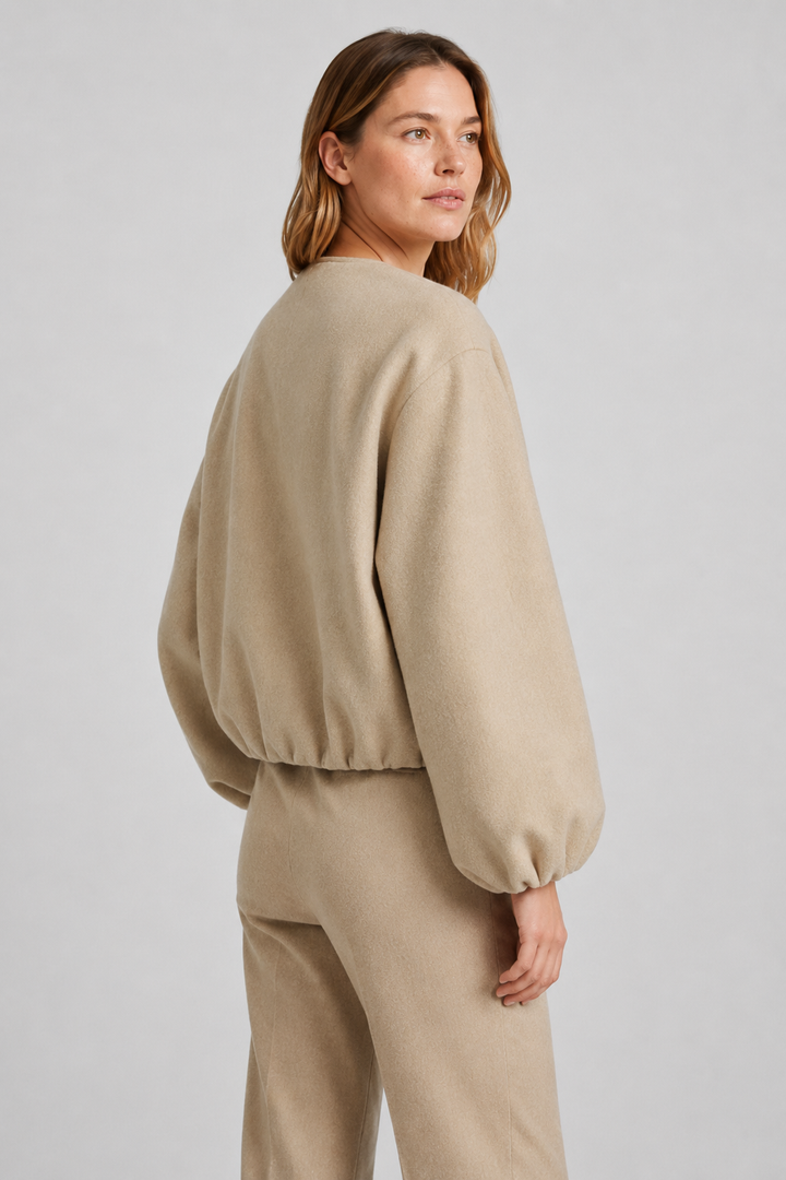 VALERIQUE | Veste Bomber Femme - Kaki, Gris et Noir