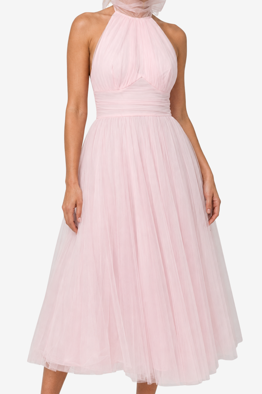 VALERIQUE | Robe Longue Fluide en Coton Léger pour Femme – Col Halter