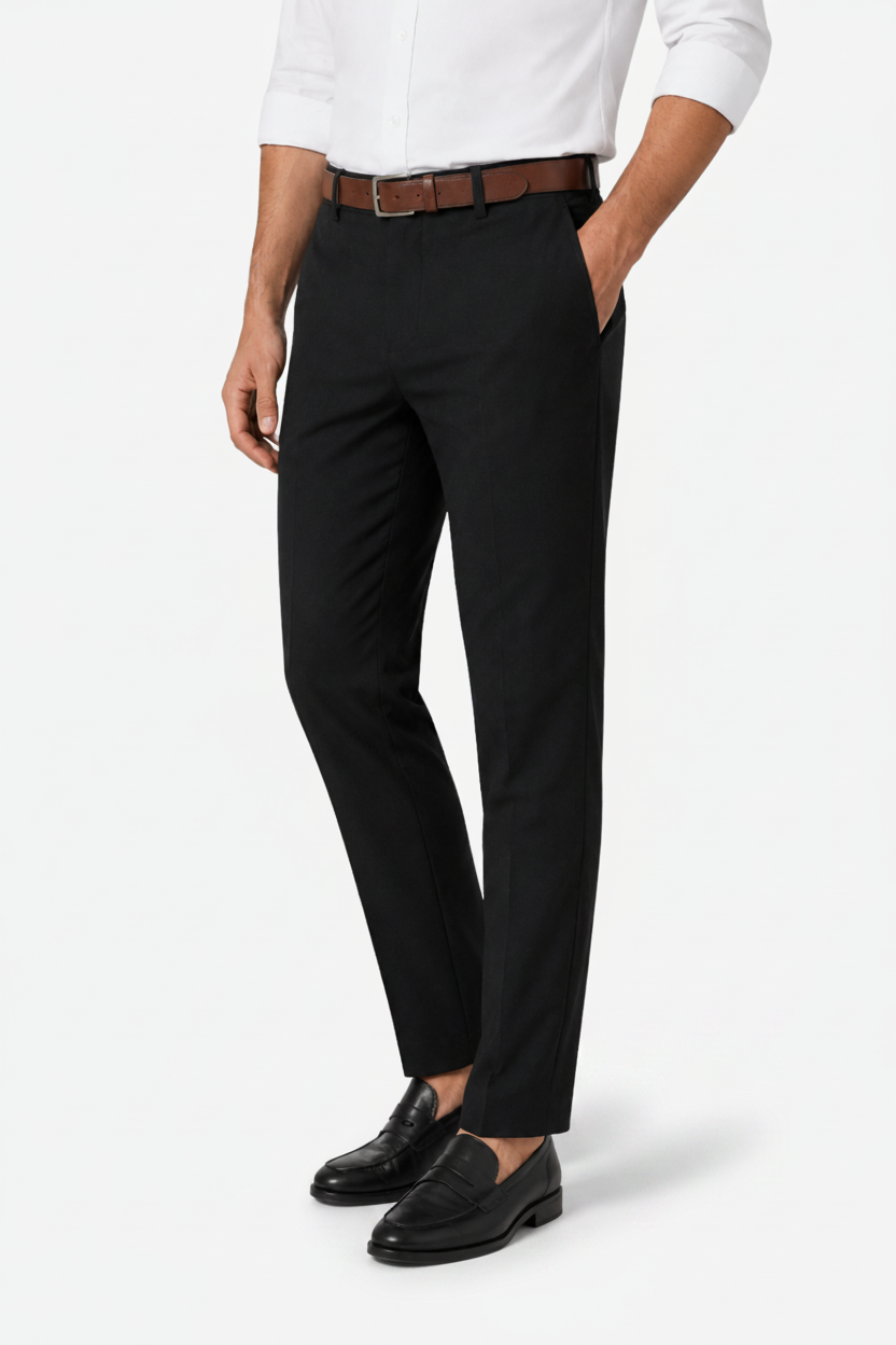 VALERIQUE | Pantalon Extensible en Coton pour Femme – Coupe Ajustée