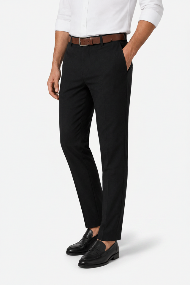 VALERIQUE | Pantalon Extensible en Coton pour Femme – Coupe Ajustée