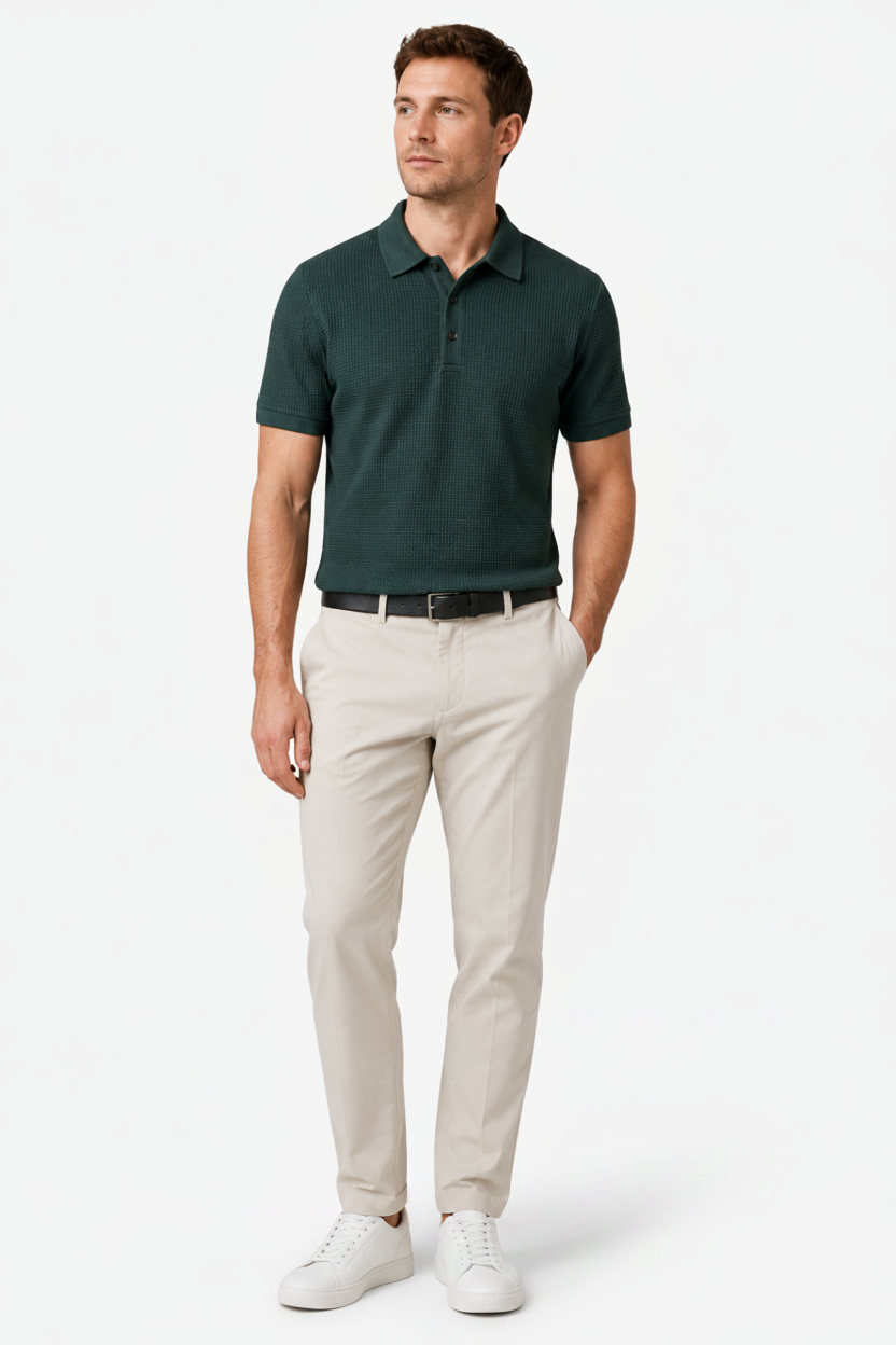 VALERIQUE | Chemise à Manches Courtes pour Homme – Col Revers et Coupe Classique