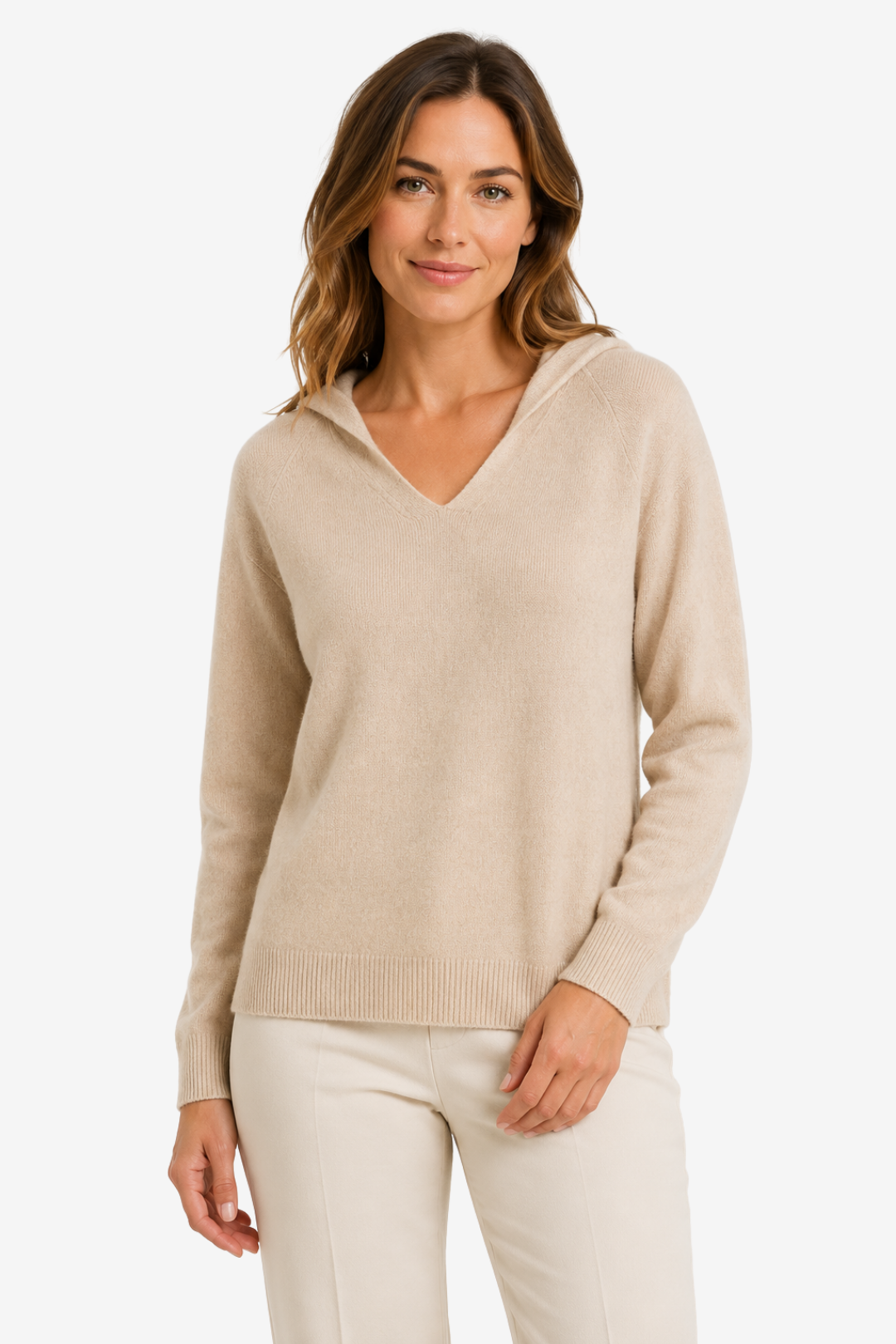 VALERIQUE | Pull à Capuche Décontracté en Laine pour Femme – Coupe Ample