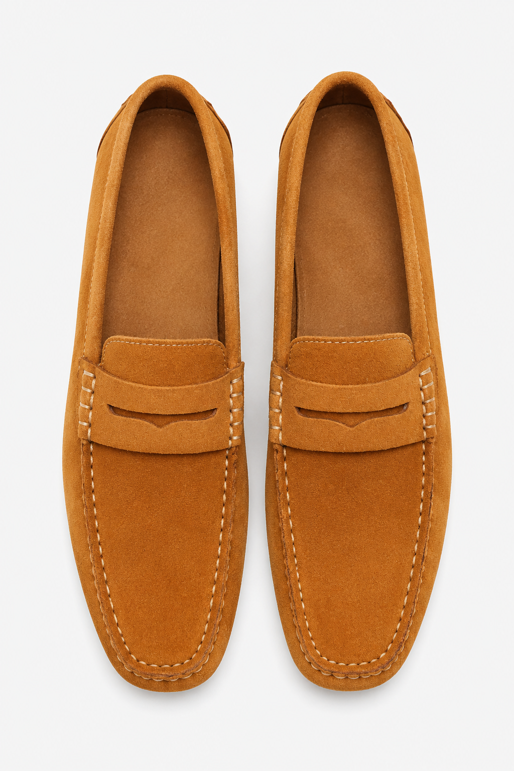 VALERIQUE | Mocassins en Daim pour Homme – Coupe Classique Sans Lacets
