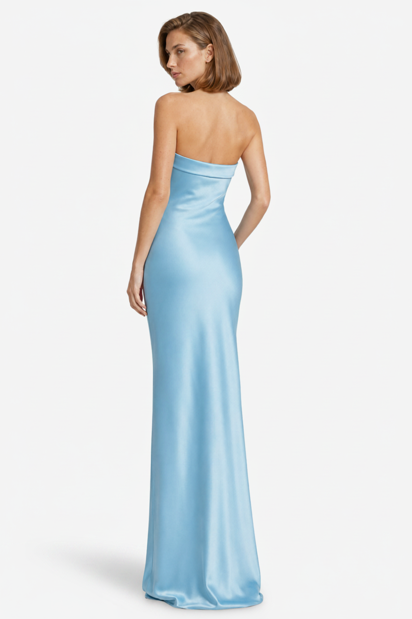 VALERIQUE | Femme Robe longue bustier coupe ajustée style fluide