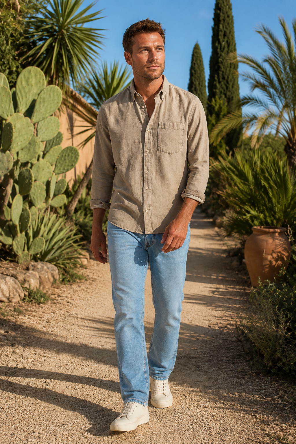 VALERIQUE | Chemise à manches longues coupe classique style minimaliste pour usage quotidien