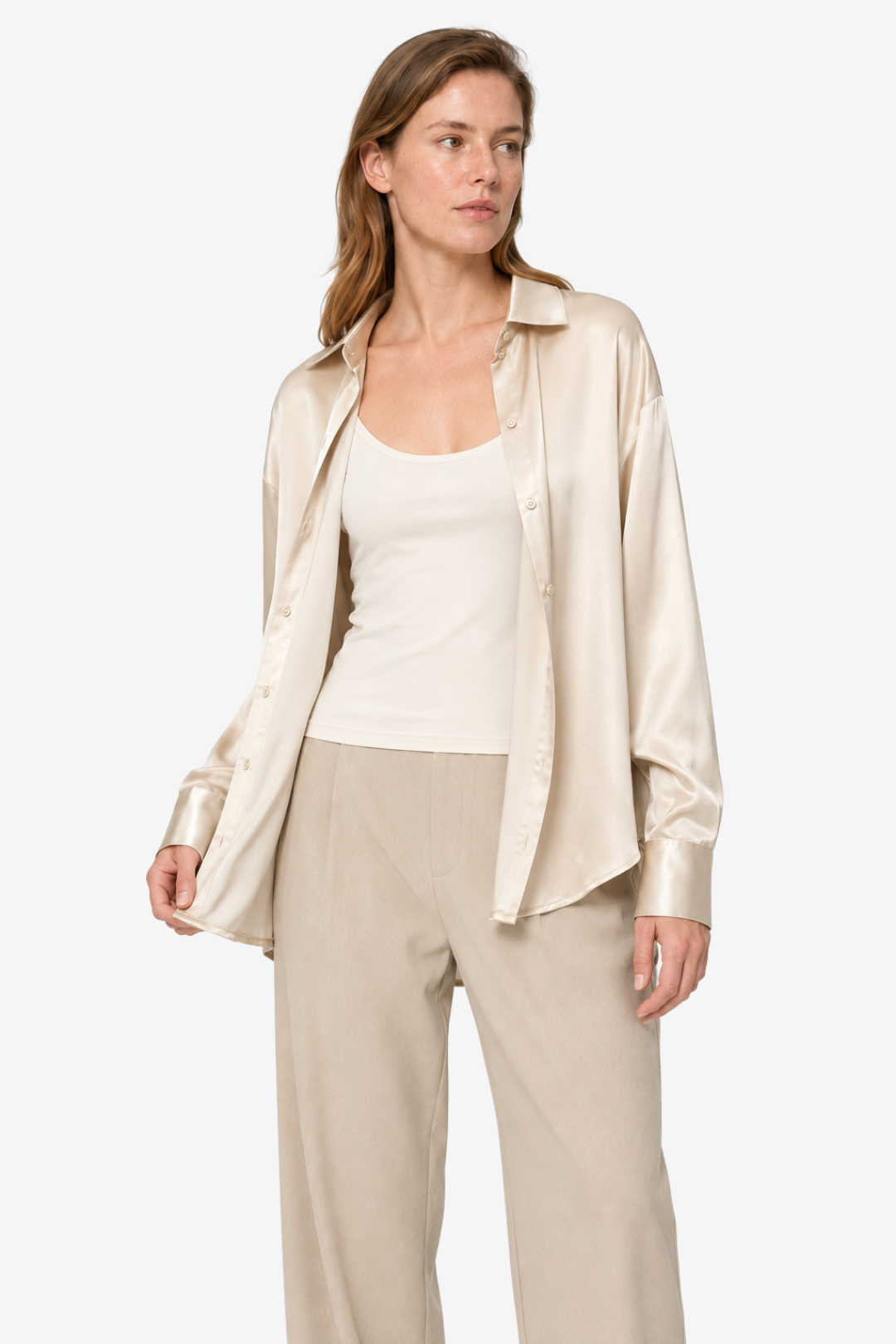 VALERIQUE | Blouse en Satin de Soie pour Femme – Douceur Élégante