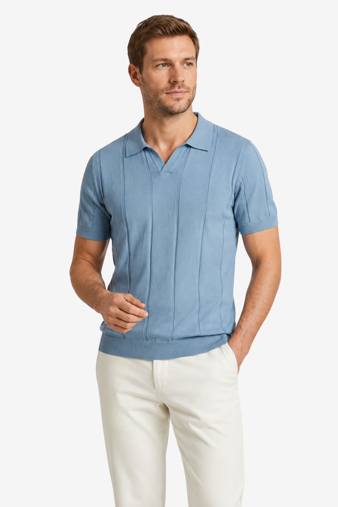 VALERIQUE | Polo en Coton pour Homme – Manches Courtes et Coupe Ajustée
