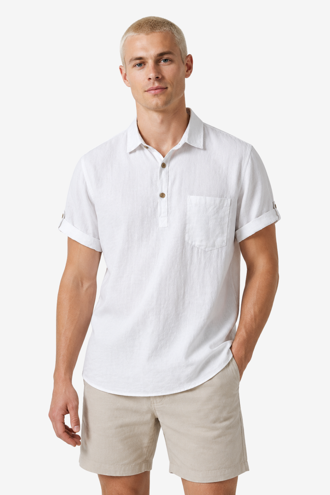 VALERIQUE | Homme Polo manches courtes coupe ajustée poche poitrine style décontracté