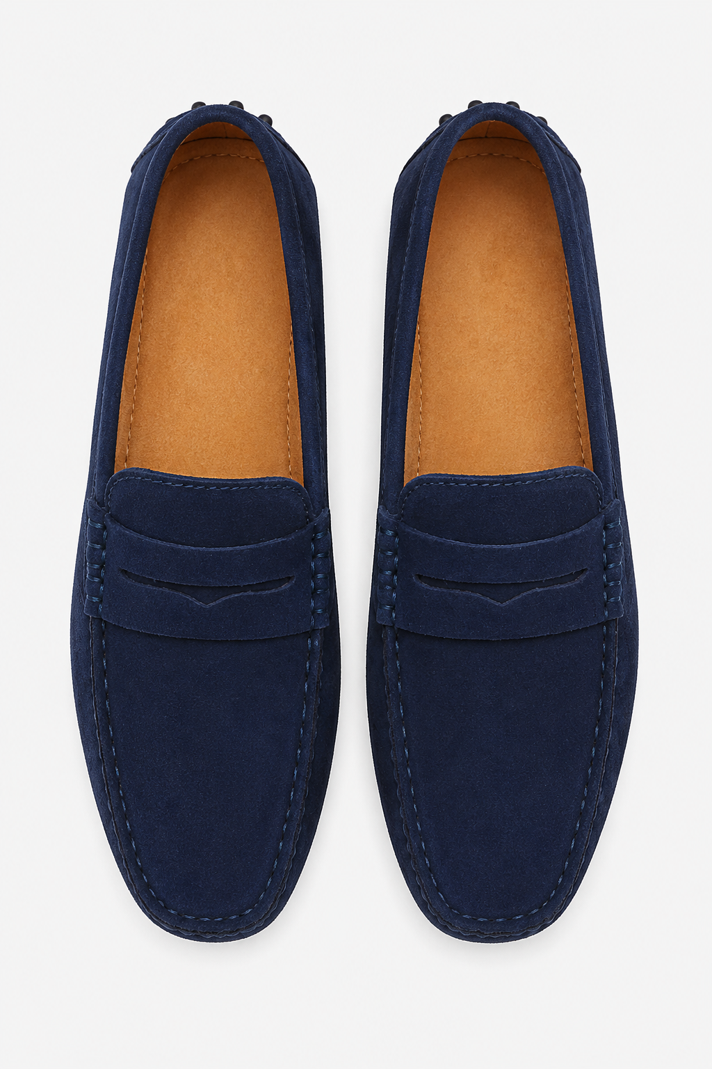 VALERIQUE | Mocassins en Daim pour Homme – Coupe Classique Sans Lacets