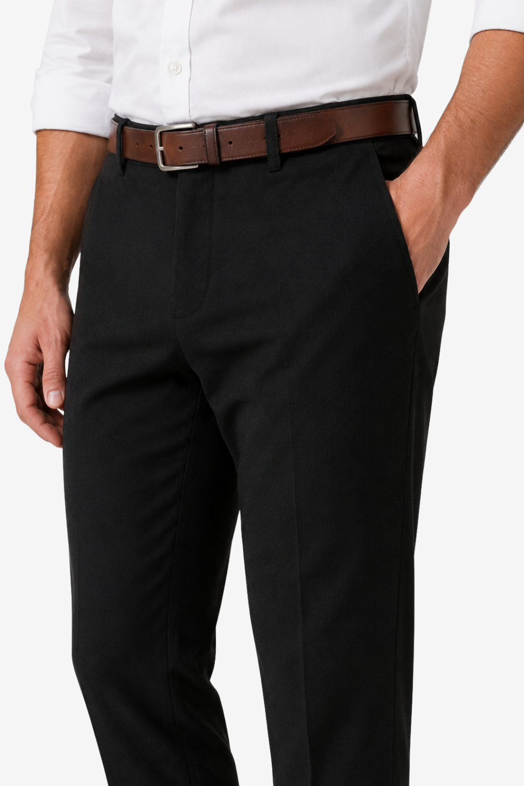 VALERIQUE | Pantalon Extensible en Coton pour Femme – Coupe Ajustée
