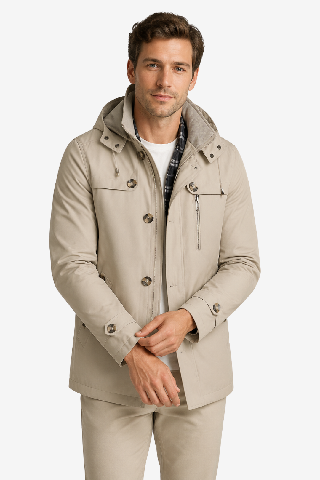 VALERIQUE | Veste d’hiver isolante pour homme – Capuche réglable et poches pratiques
