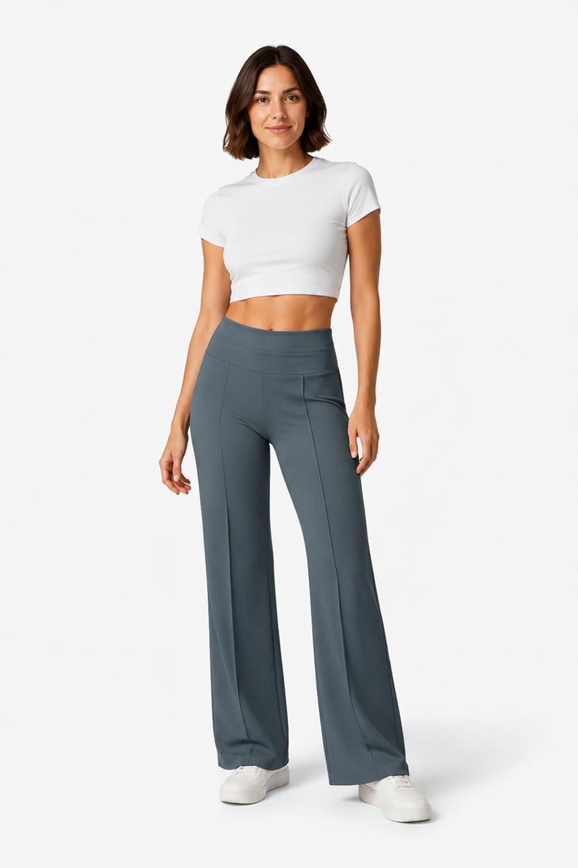 Pantalon uni pour femme