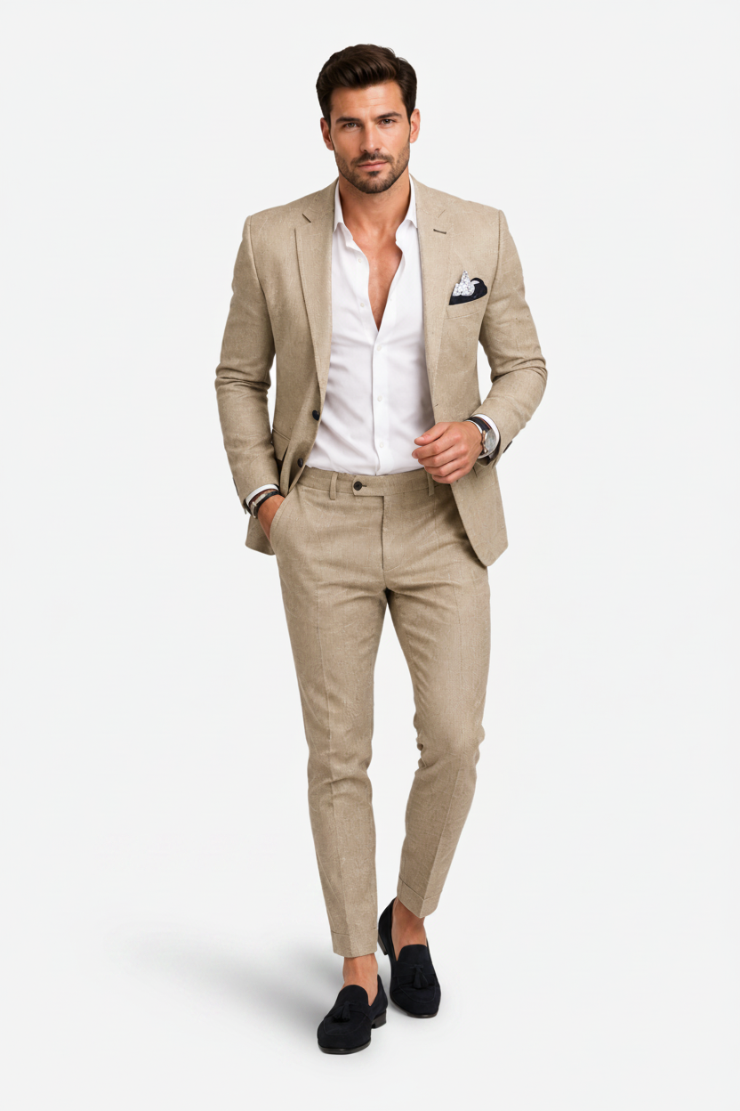VALERIQUE | Ensemble Costume Deux Pièces pour Homme – Blazer Ajusté Pantalon Slim Design Élégant