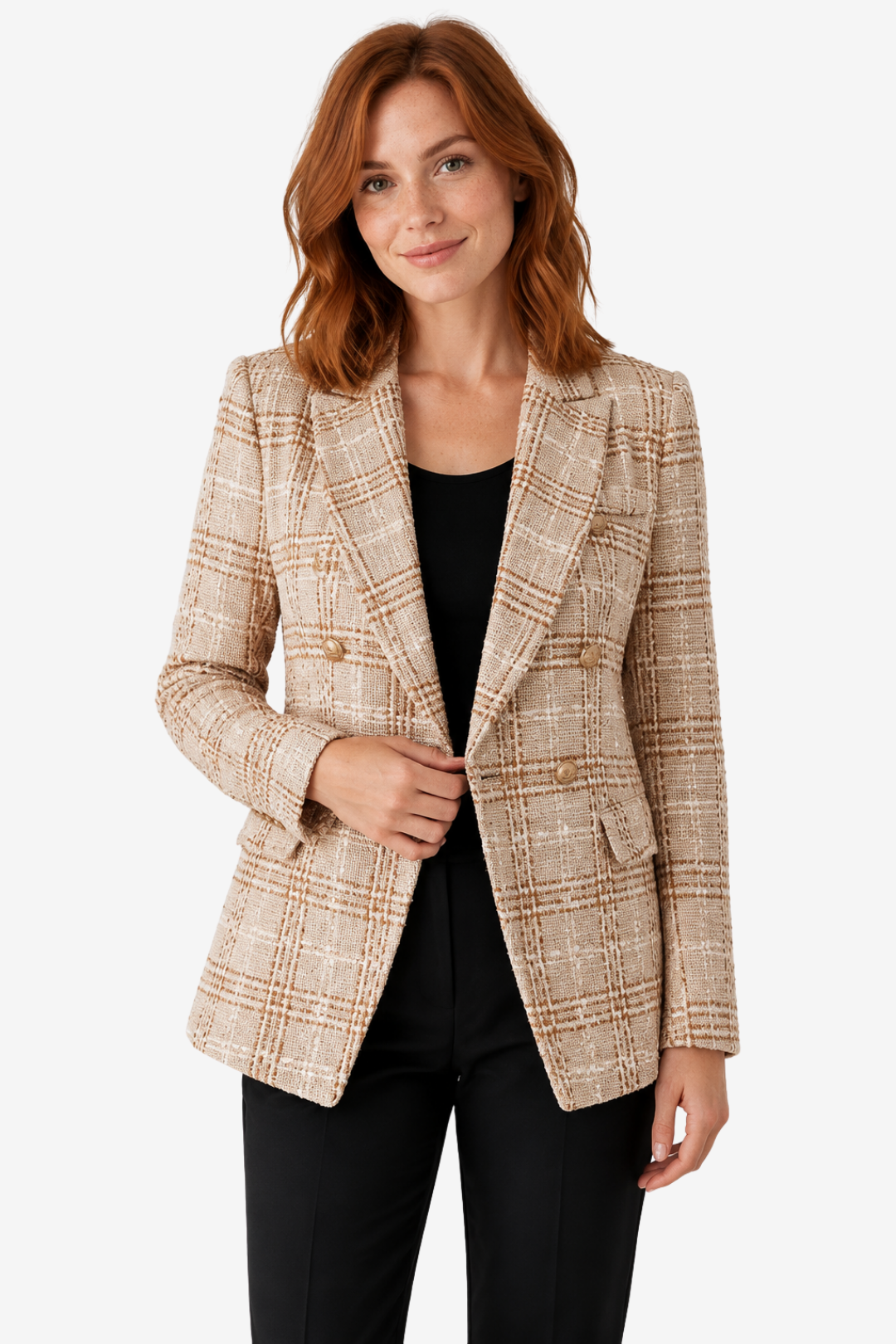 VALERIQUE | Blazer cintré pour femme – Fermeture à un bouton et col à revers