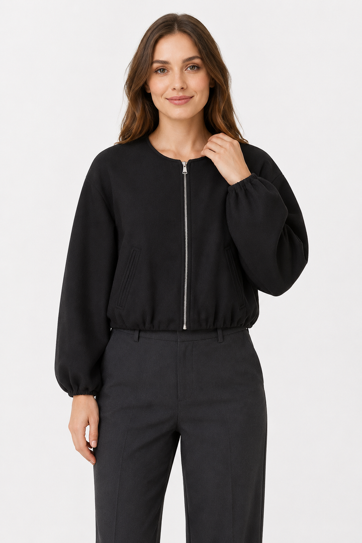 VALERIQUE | Veste Bomber Femme - Kaki, Gris et Noir
