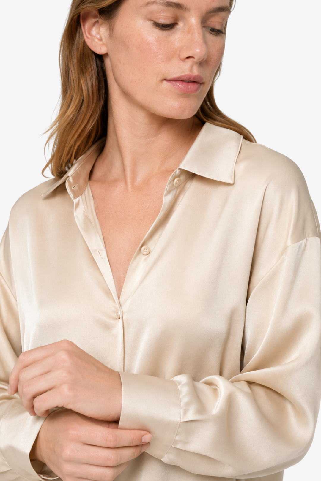 VALERIQUE | Blouse en Satin de Soie pour Femme – Douceur Élégante