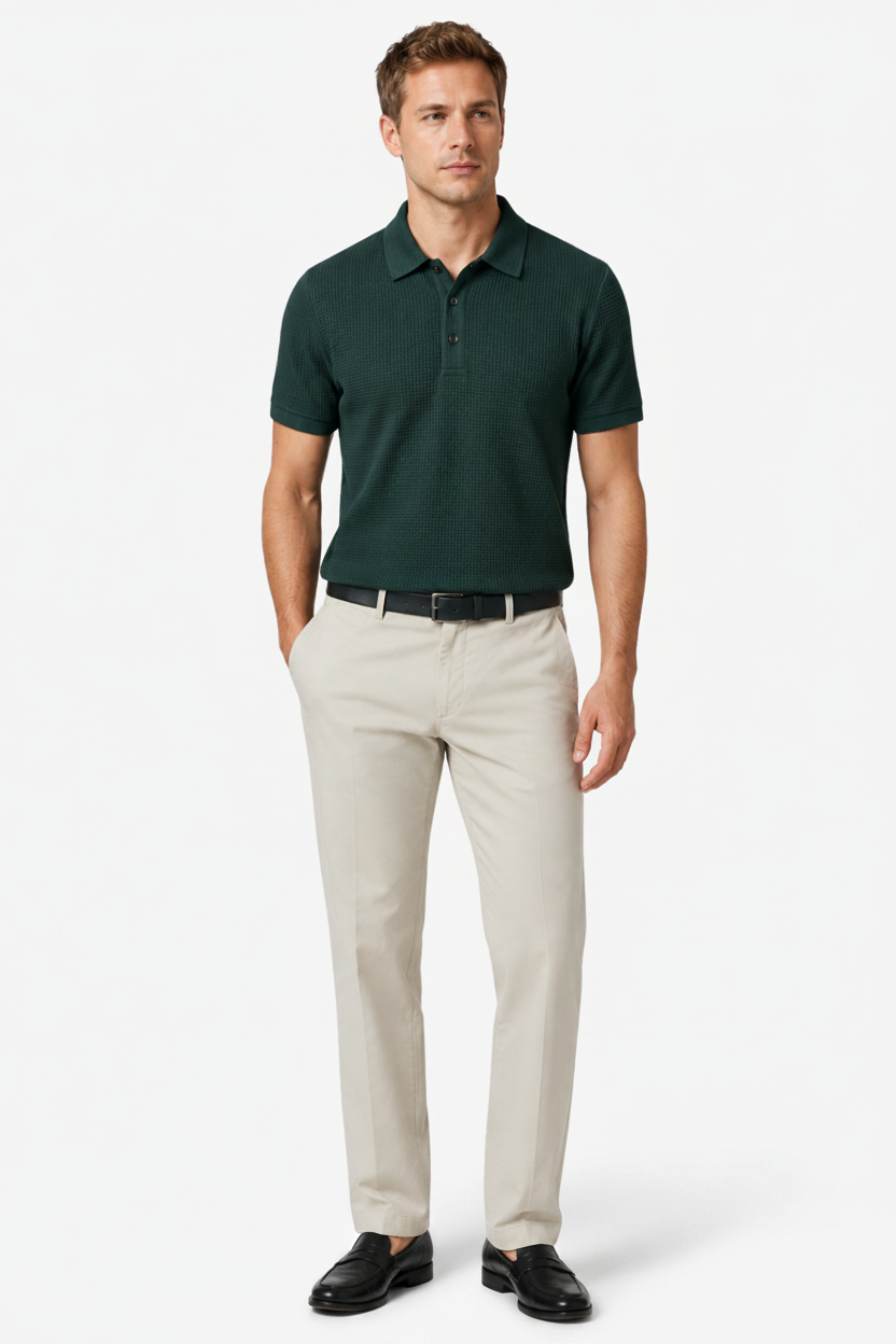 VALERIQUE | Chemise à Manches Courtes pour Homme – Col Revers et Coupe Classique