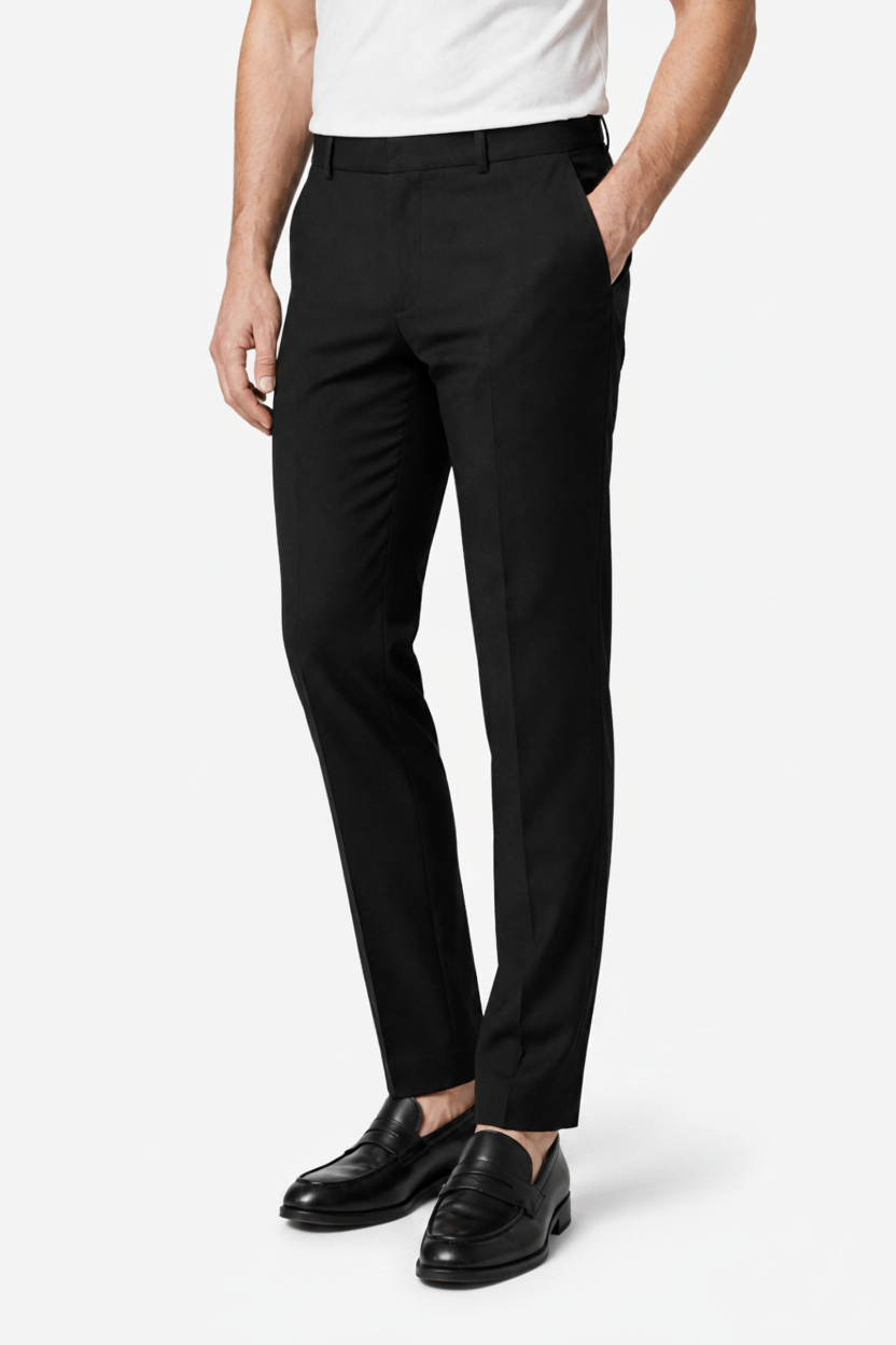 VALERIQUE | Pantalon Ajusté Gris Anthracite Coupe Élégante – Style Formel Moderne