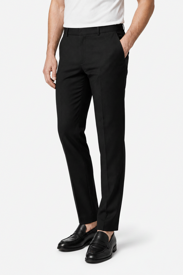 VALERIQUE | Pantalon Ajusté Gris Anthracite Coupe Élégante – Style Formel Moderne