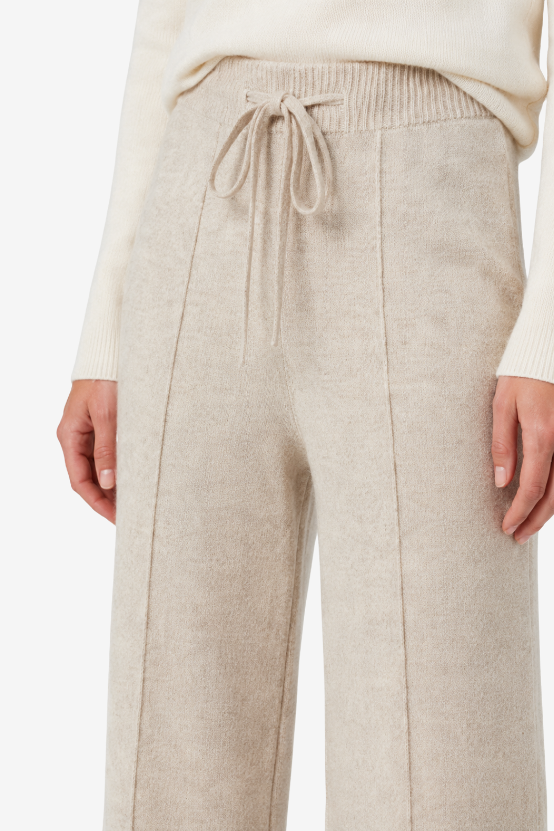 VALERIQUE | Pantalon Large en Laine Pure pour Femme – Élégance Décontractée