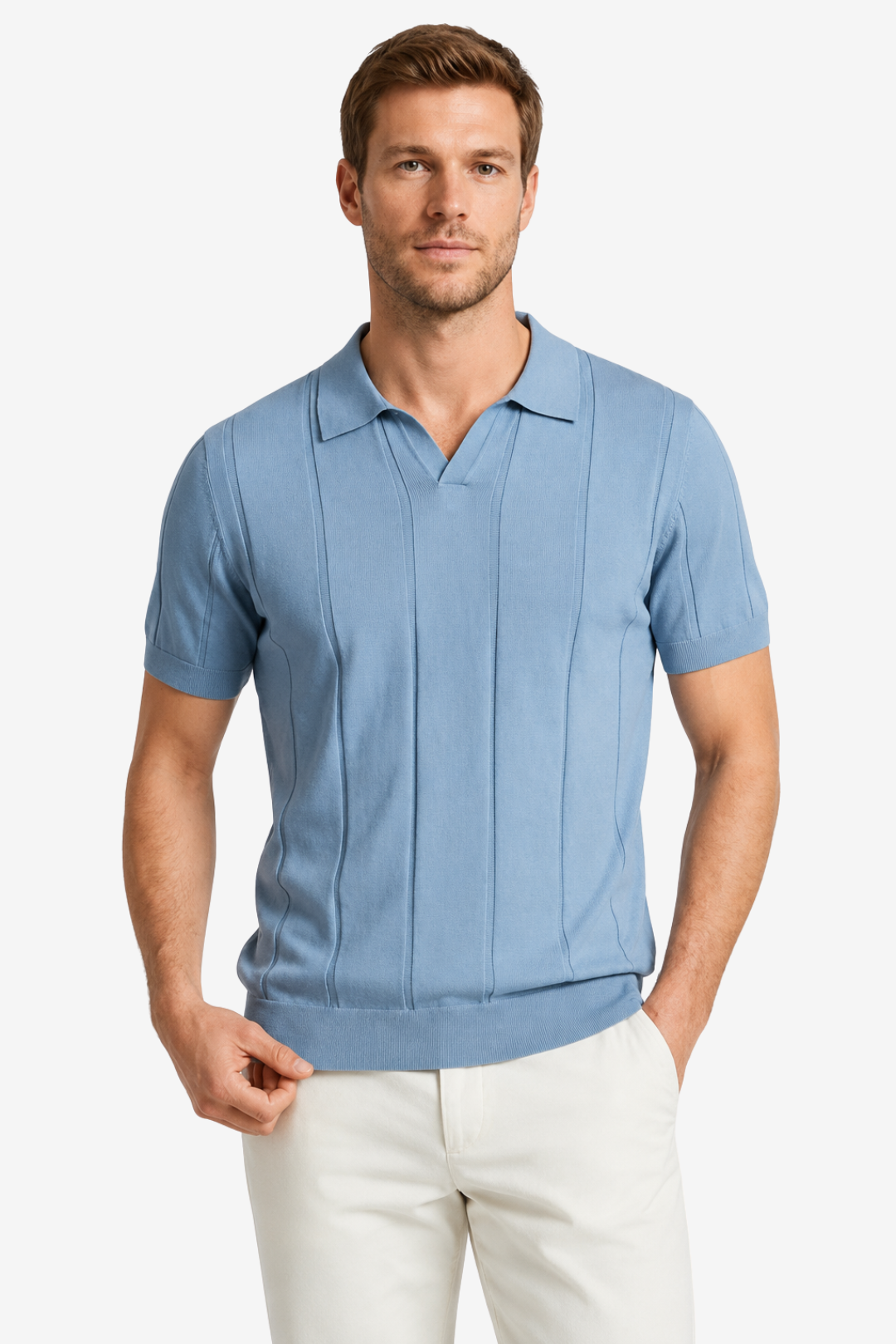 VALERIQUE | Polo en Coton pour Homme – Manches Courtes et Coupe Ajustée
