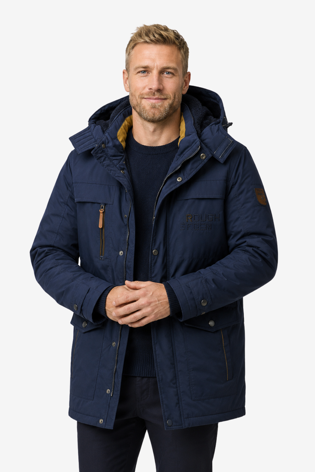 VALERIQUE | Parka mi-longue pour homme – Capuche et fermeture zippée