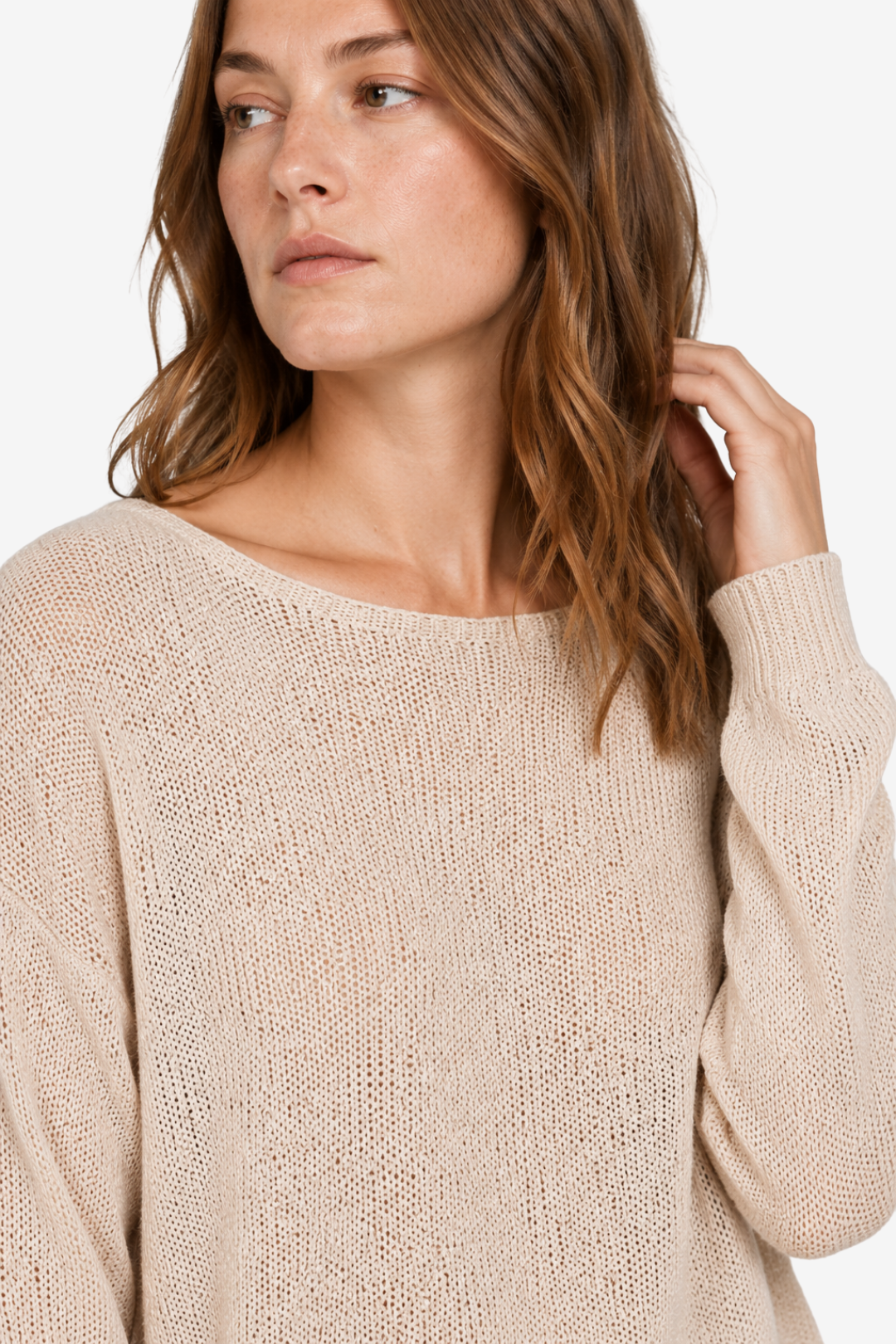 VALERIQUE | Pull en Maille pour Femme – Col Rond Décontracté Design Léger