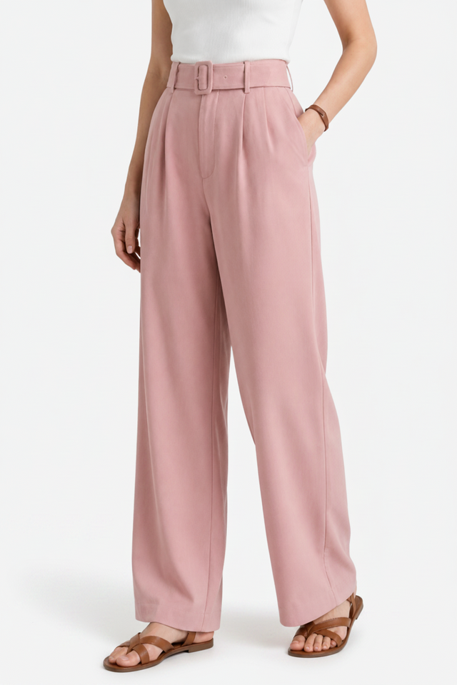 VALERIQUE | Pantalon Taille Haute pour Femme – Coupe Droite