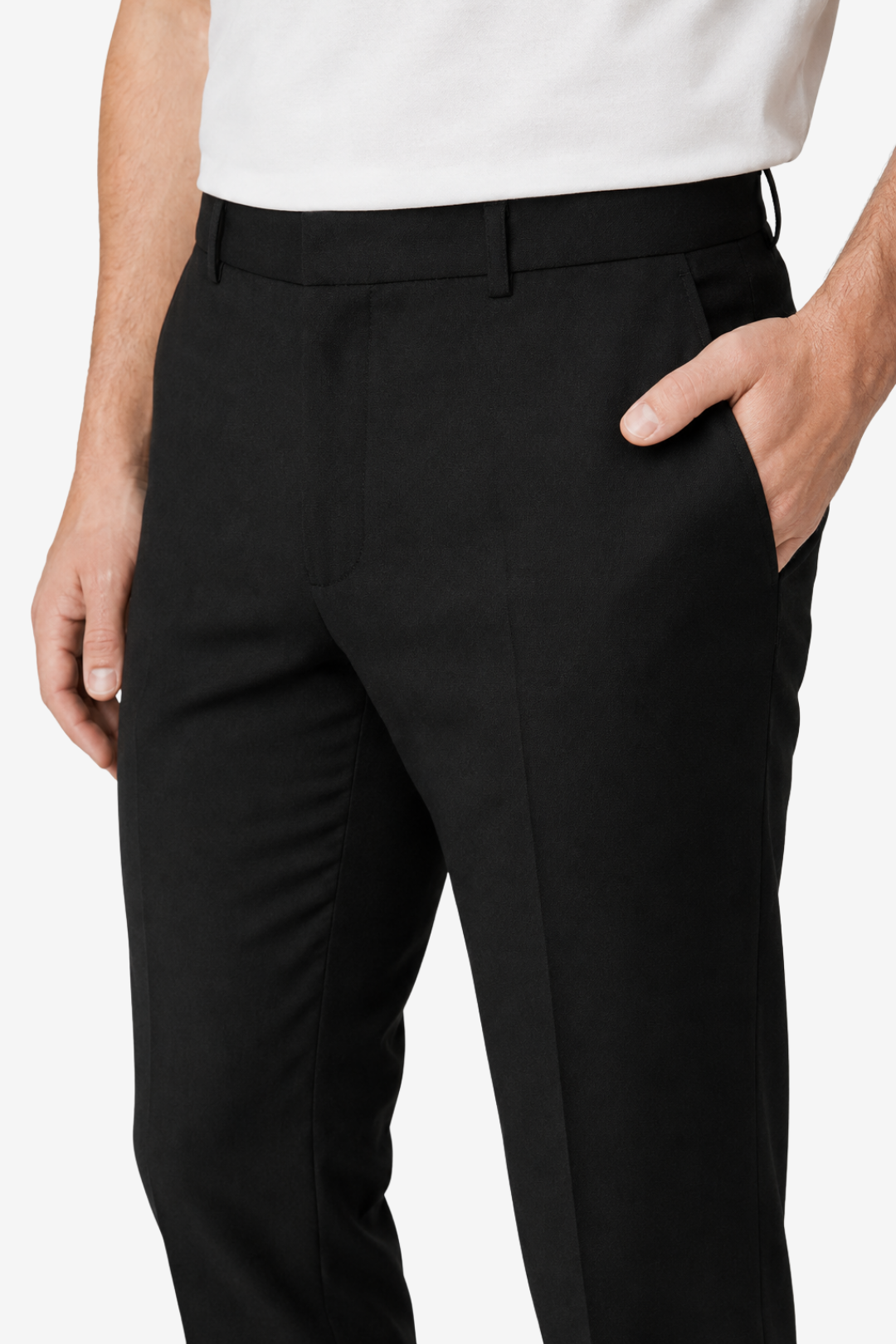 VALERIQUE | Pantalon Ajusté Gris Anthracite Coupe Élégante – Style Formel Moderne