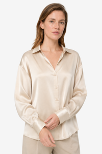 VALERIQUE | Blouse en Satin de Soie pour Femme – Douceur Élégante