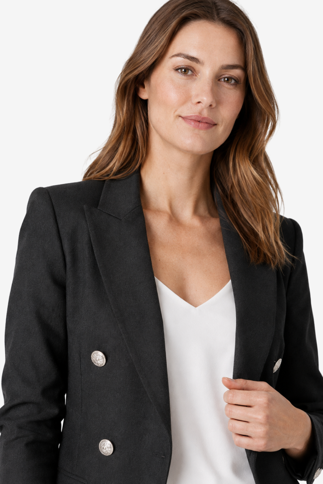 VALERIQUE | Ensemble Tailleur Deux Pièces pour Femme – Blazer Croisé Pantalon Ajusté Design Élégant