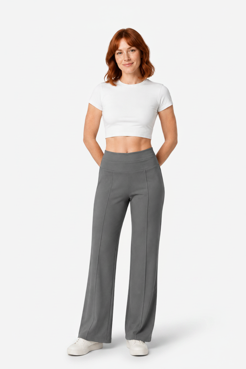 Pantalon uni pour femme