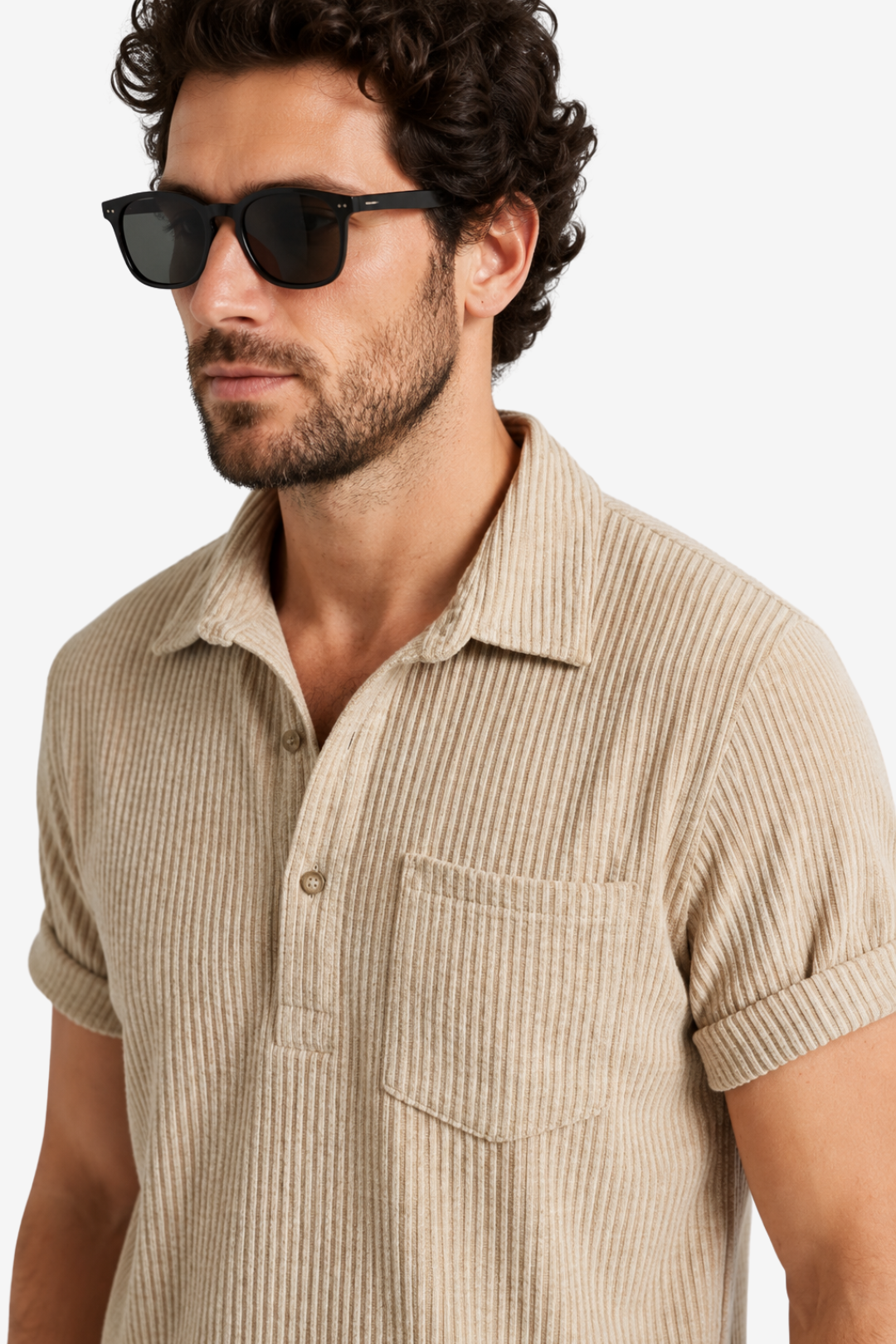 VALERIQUE | Chemise Décontractée pour Homme – Manches Courtes et Coupe Classique