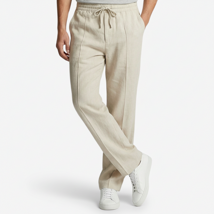VALERIQUE | Homme Pantalon Décontracté - Taille Élastiquée avec Cordon de Serrage, Poches Latérales