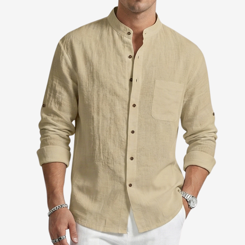 VALERIQUE | Homme Chemise Décontractée en Mousseline