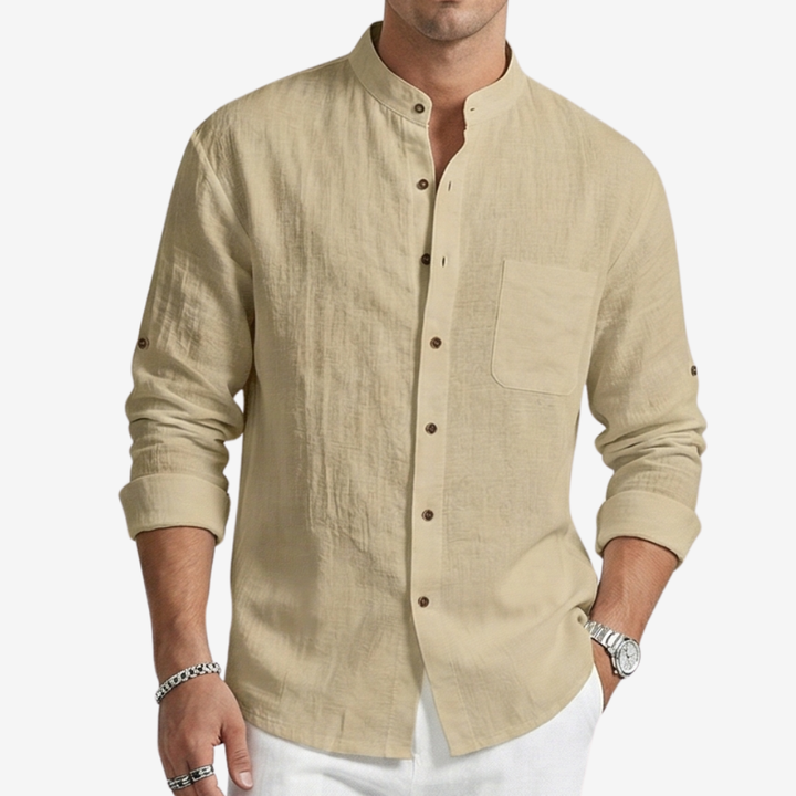 VALERIQUE | Homme Chemise Décontractée en Mousseline